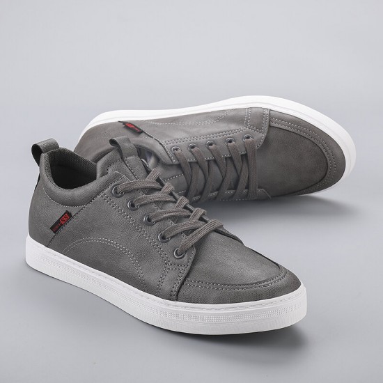 Men Canvas Breathable Soft Bottom Trendy Solid Lace Up Comfy Casual Shoes Men Canvas Breathable Soft Bottom Trendy Solid Lace Up Comfy Casual Shoes