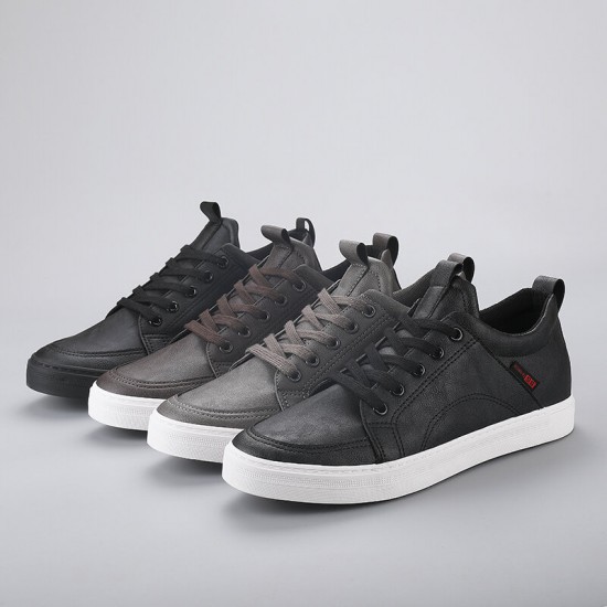 Men Canvas Breathable Soft Bottom Trendy Solid Lace Up Comfy Casual Shoes Men Canvas Breathable Soft Bottom Trendy Solid Lace Up Comfy Casual Shoes