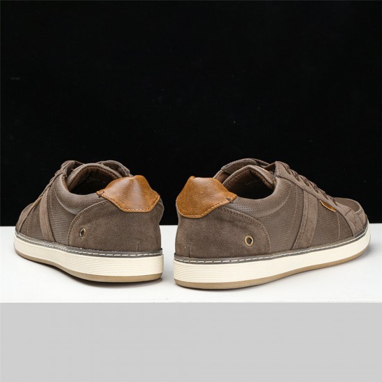 Men Breathable Soft Bottom Comfy Trendy Splicing Lace Up Casual Court Shoes Men Breathable Soft Bottom Comfy Trendy Splicing Lace Up Casual Court Shoes