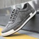 Men Microfiber Leather Comfy Bottom Non Slip Trendy Solid Lace Up Casual Court Shoes Men Microfiber Leather Comfy Bottom Non Slip Trendy Solid Lace Up Casual Court Shoes