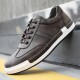 Men Microfiber Leather Comfy Bottom Non Slip Trendy Solid Lace Up Casual Court Shoes Men Microfiber Leather Comfy Bottom Non Slip Trendy Solid Lace Up Casual Court Shoes