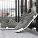 Men Microfiber Leather Comfy Bottom Non Slip Trendy Solid Lace Up Casual Court Shoes Men Microfiber Leather Comfy Bottom Non Slip Trendy Solid Lace Up Casual Court Shoes