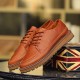 Men Breathable Soft Thick Bottom Vintage Solid Lace Up Comfy Casual Shoes Men Breathable Soft Thick Bottom Vintage Solid Lace Up Comfy Casual Shoes