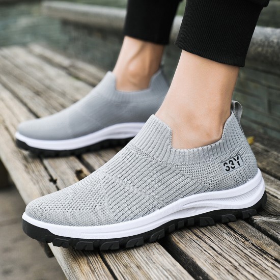 Men Breathable Fabric Non Slip Comfy Slip On Casual Walking Shoes Men Breathable Fabric Non Slip Comfy Slip On Casual Walking Shoes