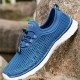 Men Mesh Breathable Non Slip Soft Sole Elastic Laces Outdoor Sports Casual Wading Shoes Men Mesh Breathable Non Slip Soft Sole Elastic Laces Outdoor Sports Casual Wading Shoes