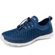 Men Mesh Breathable Non Slip Soft Sole Elastic Laces Outdoor Sports Casual Wading Shoes Men Mesh Breathable Non Slip Soft Sole Elastic Laces Outdoor Sports Casual Wading Shoes
