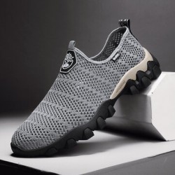 Men Hollow Out Breathable Soft Sole Non Slip Comfy Hiking Casual Outdoor Shoes