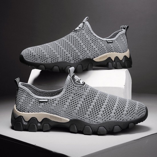 Men Hollow Out Breathable Soft Sole Non Slip Comfy Hiking Casual Outdoor Shoes Men Hollow Out Breathable Soft Sole Non Slip Comfy Hiking Casual Outdoor Shoes