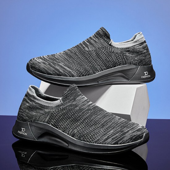Men Breathable Fabric Soft Sole Non Slip Lace Up Sports Casual Walking Shoes Men Breathable Fabric Soft Sole Non Slip Lace Up Sports Casual Walking Shoes