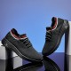 Men Breathable Fabric Soft Sole Non Slip Lace Up Sports Casual Walking Shoes Men Breathable Fabric Soft Sole Non Slip Lace Up Sports Casual Walking Shoes