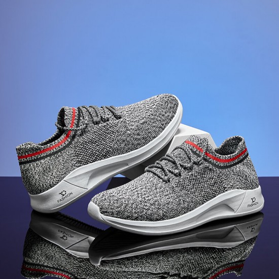 Men Breathable Fabric Soft Sole Non Slip Lace Up Sports Casual Walking Shoes Men Breathable Fabric Soft Sole Non Slip Lace Up Sports Casual Walking Shoes