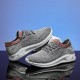 Men Breathable Fabric Soft Sole Non Slip Lace Up Sports Casual Walking Shoes Men Breathable Fabric Soft Sole Non Slip Lace Up Sports Casual Walking Shoes