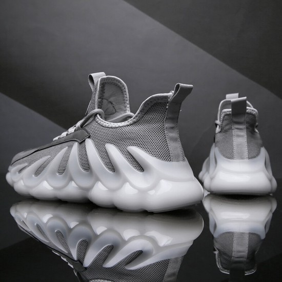 Men Breathable Mesh Comfy Fabric Non Slip Soft Sole Sports Casual Chunky Sneakers Men Breathable Mesh Comfy Fabric Non Slip Soft Sole Sports Casual Chunky Sneakers