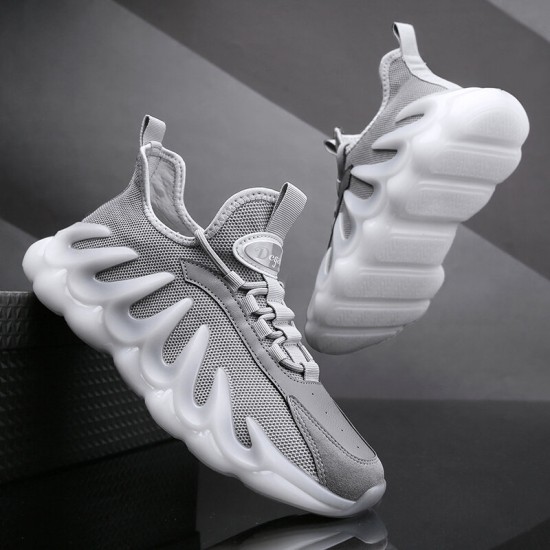 Men Breathable Mesh Comfy Fabric Non Slip Soft Sole Sports Casual Chunky Sneakers Men Breathable Mesh Comfy Fabric Non Slip Soft Sole Sports Casual Chunky Sneakers