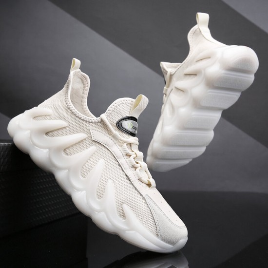 Men Breathable Mesh Comfy Fabric Non Slip Soft Sole Sports Casual Chunky Sneakers Men Breathable Mesh Comfy Fabric Non Slip Soft Sole Sports Casual Chunky Sneakers