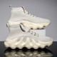 Men Breathable Fabric Soft Sole Non Slip Sports Platform Casual Chunky Sneakers Men Breathable Fabric Soft Sole Non Slip Sports Platform Casual Chunky Sneakers