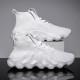 Men Breathable Fabric Soft Sole Non Slip Sports Platform Casual Chunky Sneakers Men Breathable Fabric Soft Sole Non Slip Sports Platform Casual Chunky Sneakers