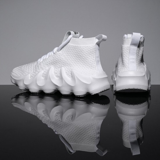 Men Breathable Fabric Soft Sole Non Slip Sports Platform Casual Chunky Sneakers Men Breathable Fabric Soft Sole Non Slip Sports Platform Casual Chunky Sneakers