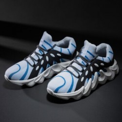 Men Breathable Soft Thick Sole Non Slip Lace Up Comfy Sports Casual Sneakers