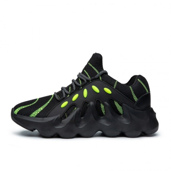 Men Breathable Soft Thick Sole Non Slip Lace Up Comfy Sports Casual Sneakers Men Breathable Soft Thick Sole Non Slip Lace Up Comfy Sports Casual Sneakers