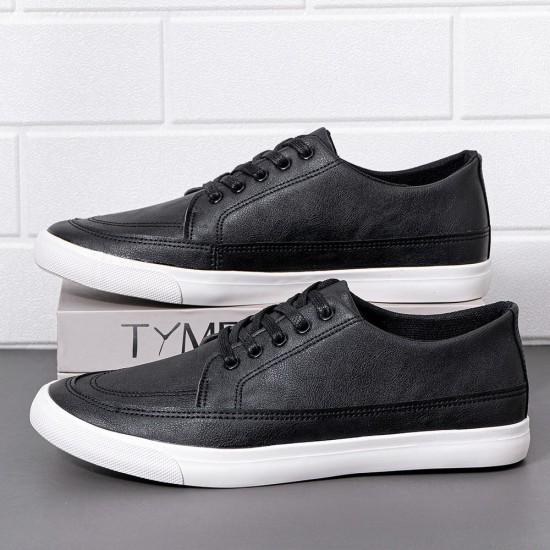 Men Breathable Soft Thick Bottom Vintage Solid Lace Up Comfy Casual Shoes Men Breathable Soft Thick Bottom Vintage Solid Lace Up Comfy Casual Shoes
