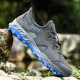 Men Mesh Breathable Soft Sole Non Slip Lace Up Outdoor Hiking Casual Sports Shoes Men Mesh Breathable Soft Sole Non Slip Lace Up Outdoor Hiking Casual Sports Shoes