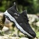 Men Mesh Breathable Soft Sole Non Slip Lace Up Outdoor Hiking Casual Sports Shoes Men Mesh Breathable Soft Sole Non Slip Lace Up Outdoor Hiking Casual Sports Shoes