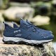 Men Mesh Breathable Soft Sole Non Slip Lace Up Outdoor Hiking Casual Sports Shoes Men Mesh Breathable Soft Sole Non Slip Lace Up Outdoor Hiking Casual Sports Shoes