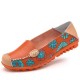 Big Size Women Flower Floral Leather Loafers Moccasins Flats Soft Ballet Shoes Round Toe Flats Big Size Women Flower Floral Leather Loafers Moccasins Flats Soft Ballet Shoes Round Toe Flats