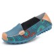 Big Size Women Flower Floral Leather Loafers Moccasins Flats Soft Ballet Shoes Round Toe Flats Big Size Women Flower Floral Leather Loafers Moccasins Flats Soft Ballet Shoes Round Toe Flats