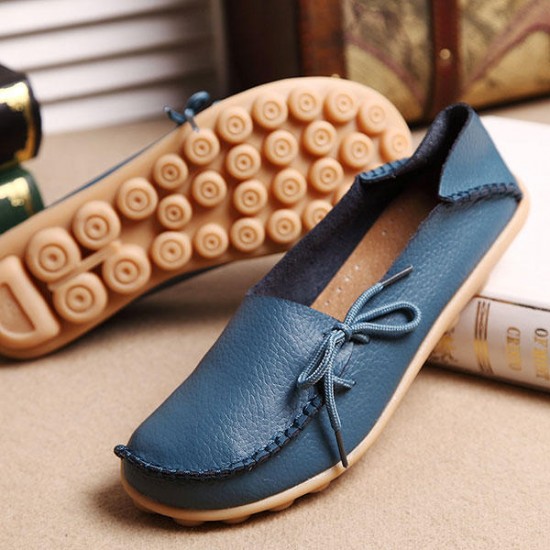 LOSTISY US Size 5-13 Women Soft Comfortable Lace-Up Breathable Casual Leather Flats Shoes LOSTISY US Size 5-13 Women Soft Comfortable Lace-Up Breathable Casual Leather Flats Shoes