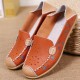 Women Leisure Shoes Breathable Hollow Out Flats Soft Sole Loafers Flower Printing Loafers Women Leisure Shoes Breathable Hollow Out Flats Soft Sole Loafers Flower Printing Loafers