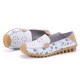 Women Leisure Shoes Breathable Hollow Out Flats Soft Sole Loafers Flower Printing Loafers Women Leisure Shoes Breathable Hollow Out Flats Soft Sole Loafers Flower Printing Loafers