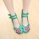 Big Size Women Mary Janes Chinese Embroidered Flower Flat Shoes Linen Loafers Big Size Women Mary Janes Chinese Embroidered Flower Flat Shoes Linen Loafers