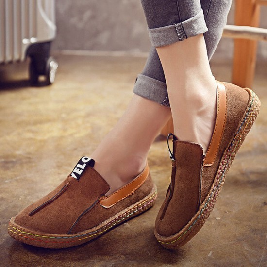 Women Soft Sole Pure Color Flat Loafers Women Soft Sole Pure Color Flat Loafers