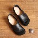 SOCOFY Soft Leather Slip On Pattern Match Casual Flat Shoes SOCOFY Soft Leather Slip On Pattern Match Casual Flat Shoes