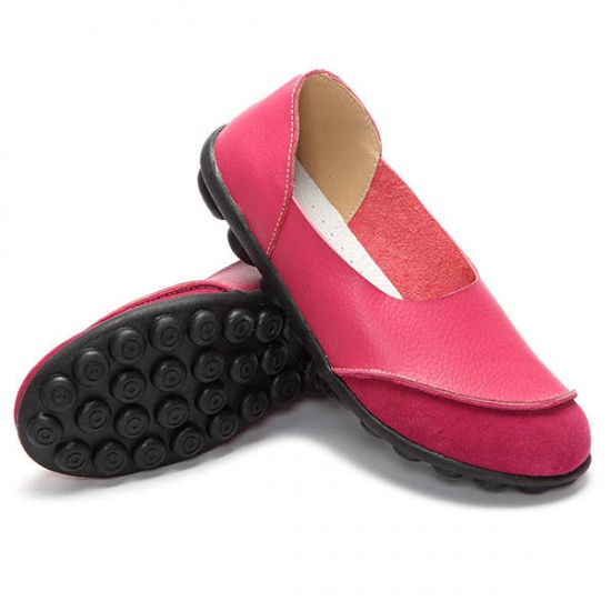 Soft Comfy Slip On Pattern Match Casual Flat Shoes Soft Comfy Slip On Pattern Match Casual Flat Shoes