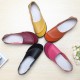 Soft Comfy Slip On Pattern Match Casual Flat Shoes Soft Comfy Slip On Pattern Match Casual Flat Shoes