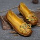 SOCOFY Genuine Leather Handmade Flower Loafers SOCOFY Genuine Leather Handmade Flower Loafers