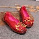 SOCOFY Genuine Leather Handmade Flower Loafers SOCOFY Genuine Leather Handmade Flower Loafers