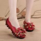 SOCOFY Genuine Leather Handmade Flower Loafers SOCOFY Genuine Leather Handmade Flower Loafers
