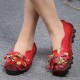 SOCOFY Genuine Leather Handmade Flower Loafers SOCOFY Genuine Leather Handmade Flower Loafers