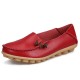 Large Size Soft Leather Multi-Way Flat Loafers For Women Large Size Soft Leather Multi-Way Flat Loafers For Women