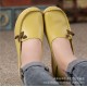 Large Size Soft Leather Multi-Way Flat Loafers For Women Large Size Soft Leather Multi-Way Flat Loafers For Women