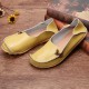 Large Size Soft Leather Multi-Way Flat Loafers For Women Large Size Soft Leather Multi-Way Flat Loafers For Women