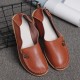 Large Size Soft Leather Multi-Way Flat Loafers For Women Large Size Soft Leather Multi-Way Flat Loafers For Women