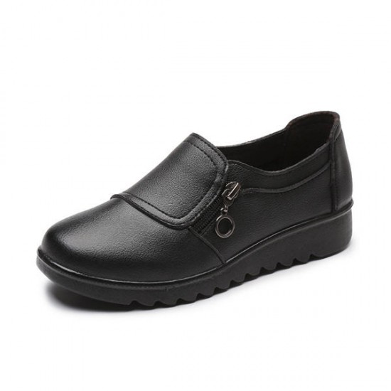 Women Casual Leather Slip On Outdoor Flat Loafers Women Casual Leather Slip On Outdoor Flat Loafers