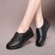 Women Casual Leather Slip On Outdoor Flat Loafers Women Casual Leather Slip On Outdoor Flat Loafers