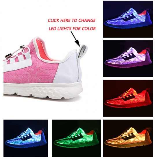 Women's Light Shoes Large Size Adjustable USB Charging Colorful LED Running Shoes Women's Light Shoes Large Size Adjustable USB Charging Colorful LED Running Shoes
