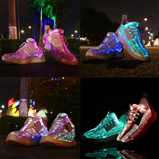 Women's Light Shoes Large Size Adjustable USB Charging Colorful LED Running Shoes Women's Light Shoes Large Size Adjustable USB Charging Colorful LED Running Shoes